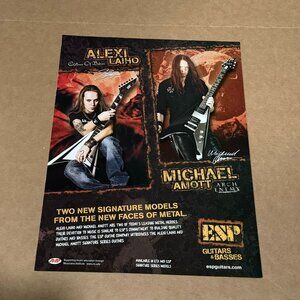Alexi Laiho of Children of Bodom / Michael Amott - ESP Guitars - 2006 Print Ad